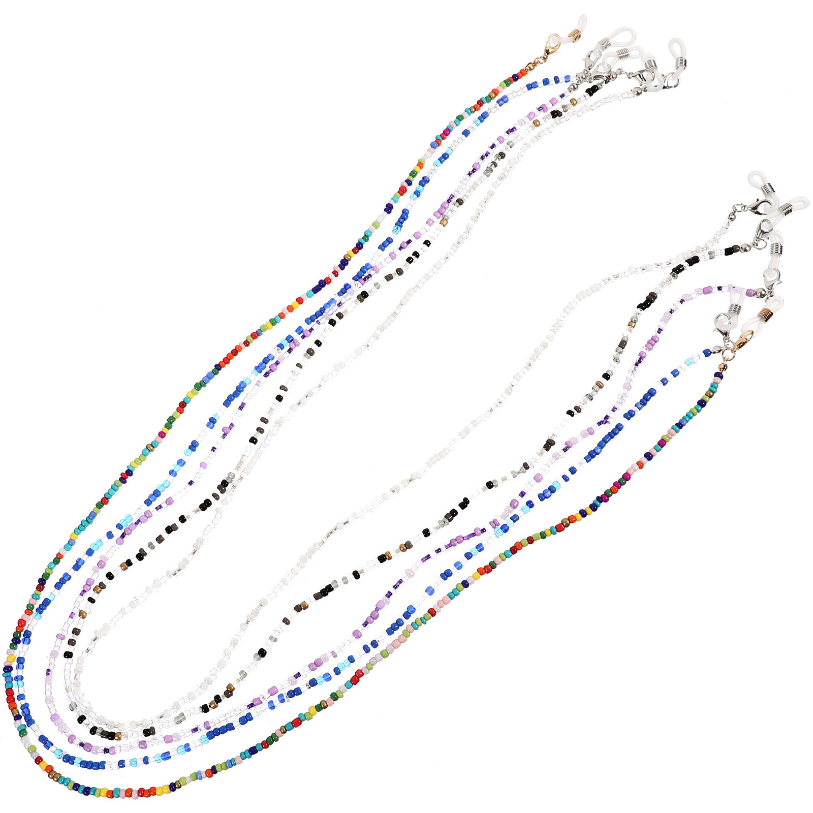 5Pcs Eyeglass Chains Beaded An - Mask Chain Holder ulasan dan harga