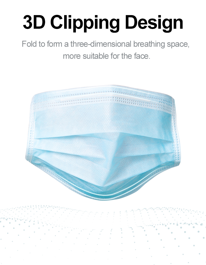 Mouth Masks 3-layer Anti-Dust  - Disposable Surgical Mask ulasan dan harga
