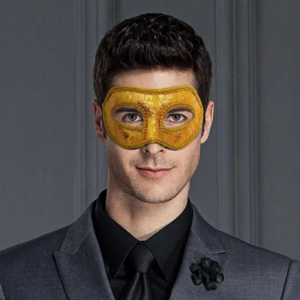 Men Mardi Gras Carnival Mask V - Respirator Half Face ulasan dan harga