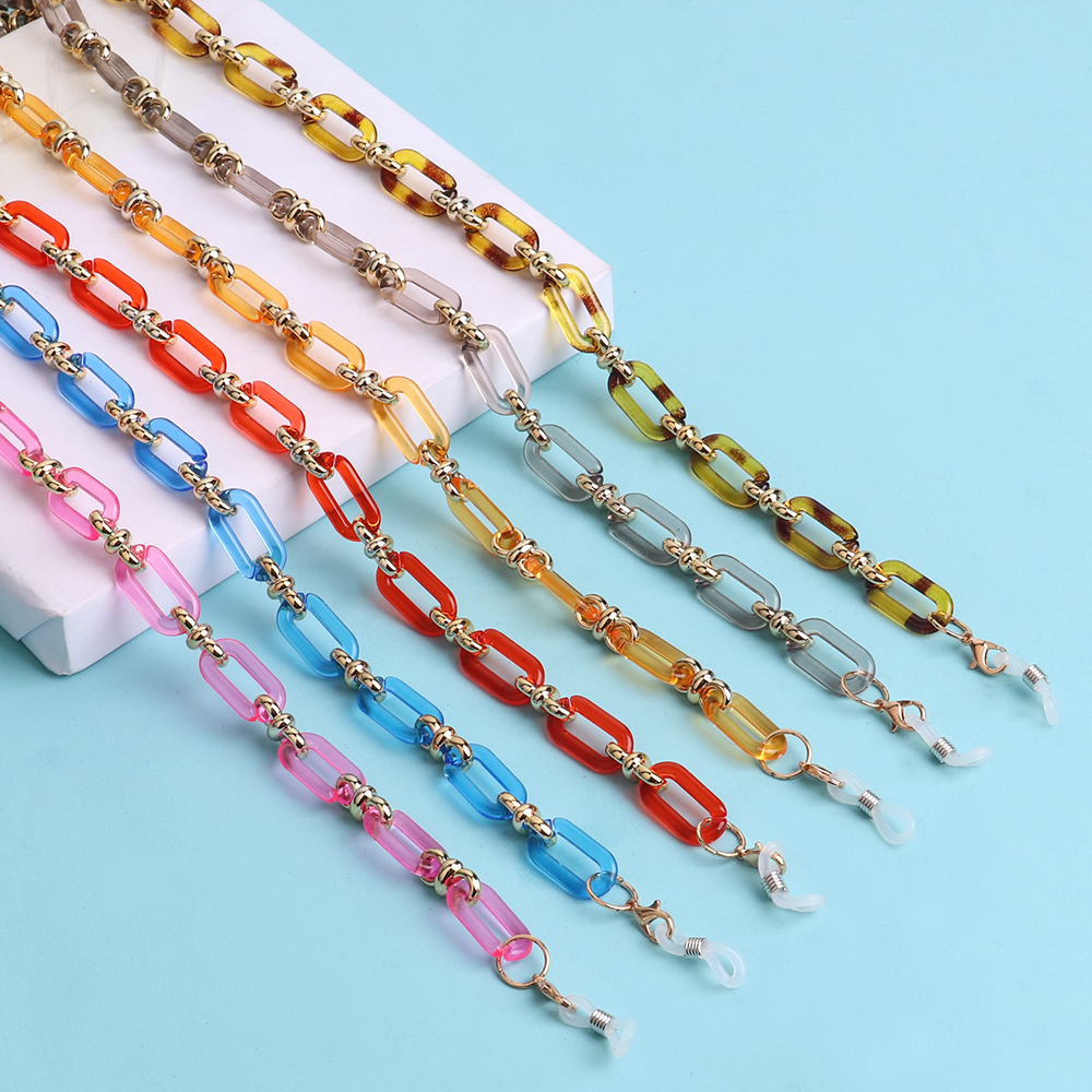 Colorful Transparent Link Acry - Mask Chain Holder ulasan dan harga