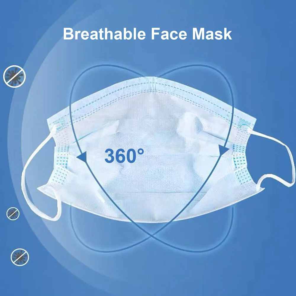 100/200pcs Nipah Virus Persona - Disposable Surgical Mask ulasan dan harga