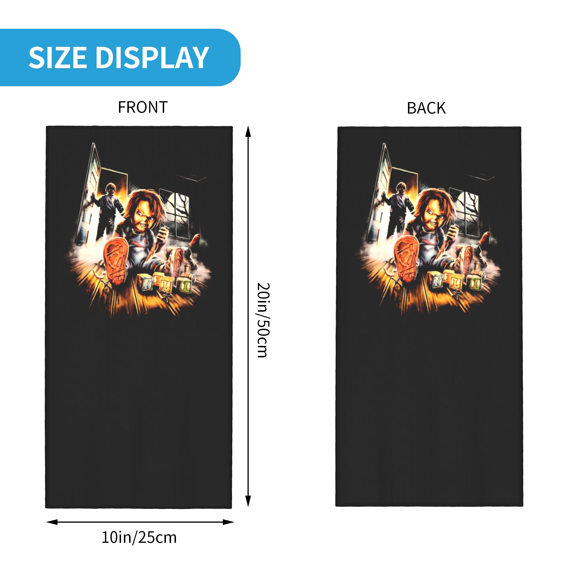 Custom Scary Movies Child's Pl - Neck Gaiter Face Cover ulasan dan harga