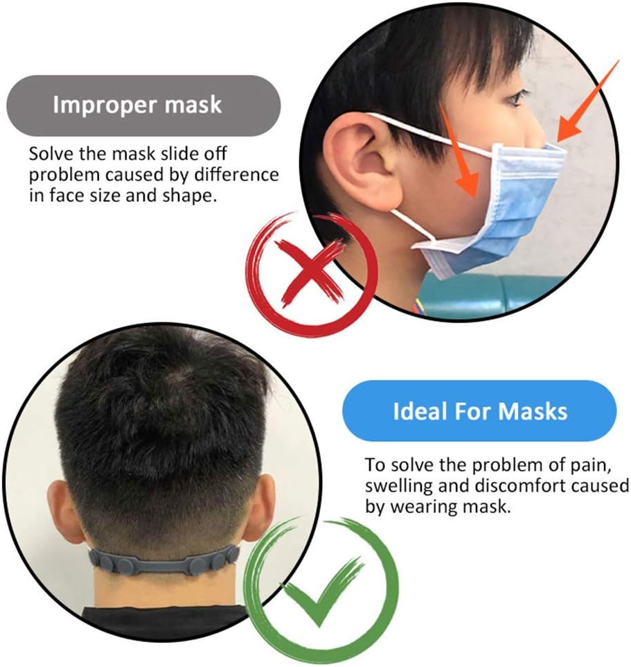 4 Pcs Silicone Ear Savers for  - Mask Ear Saver Strap ulasan dan harga