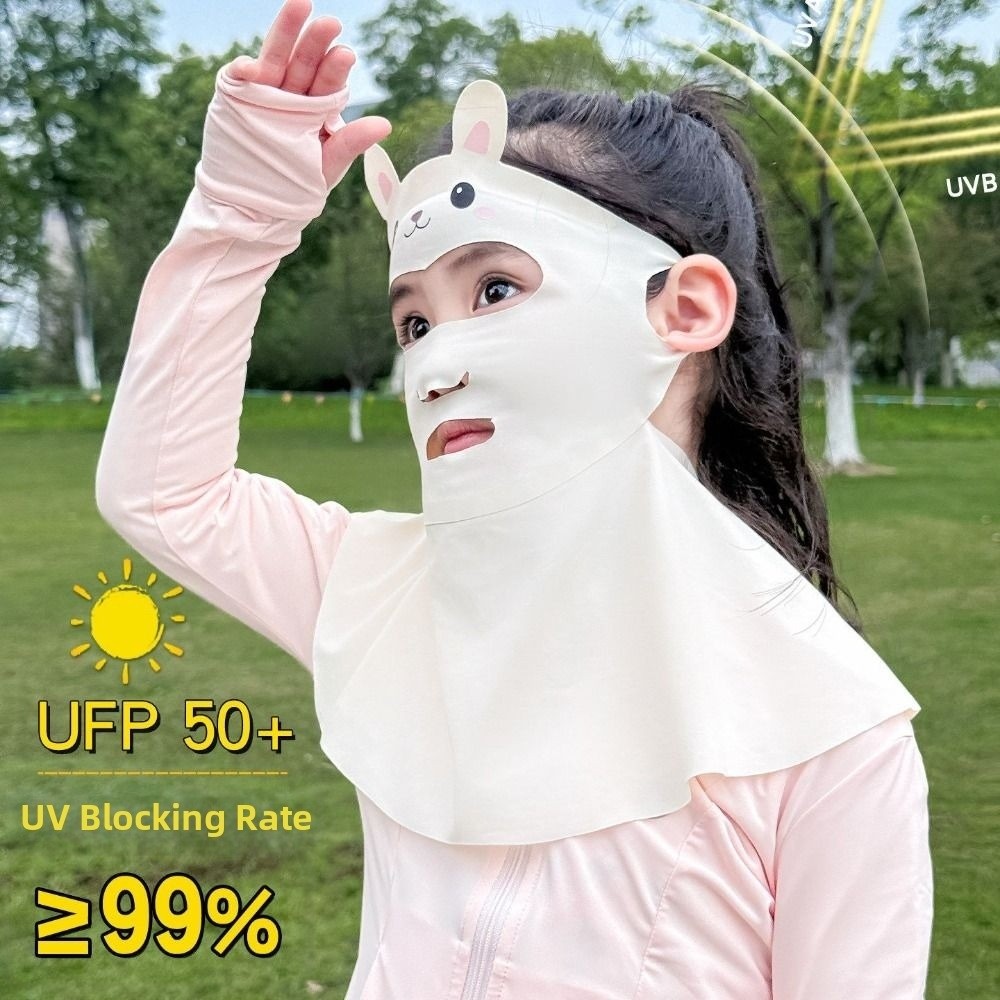 Rabbit Design Kids Sun Protect - Kids Face Mask ulasan dan harga