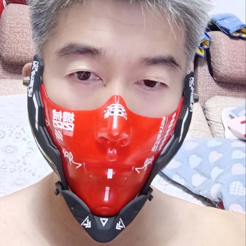 Cyber Punk Half Face Mask Mech - Respirator Half Face ulasan dan harga