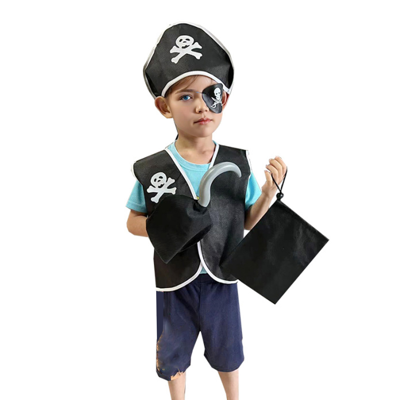 Carnival Boys Pirate Costume C - Black Face Mask Pack ulasan dan harga