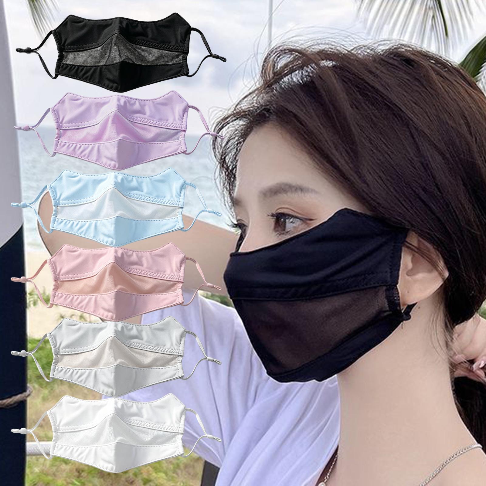 Cooling Face Cover   Sun Prote - Sports Mask Breathable ulasan dan harga