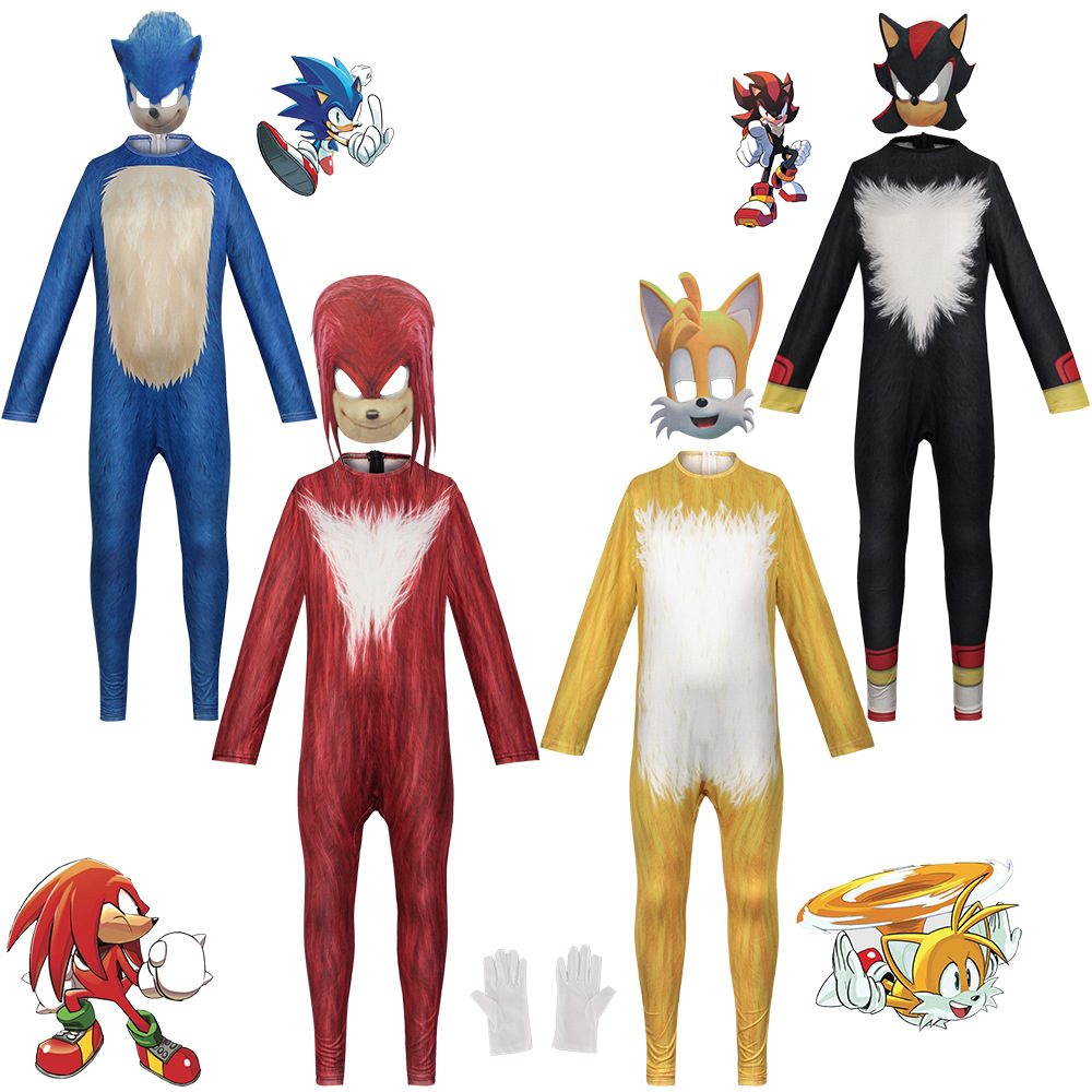 Anime Game Sonic Blue Red Blac - Black Face Mask Pack ulasan dan harga