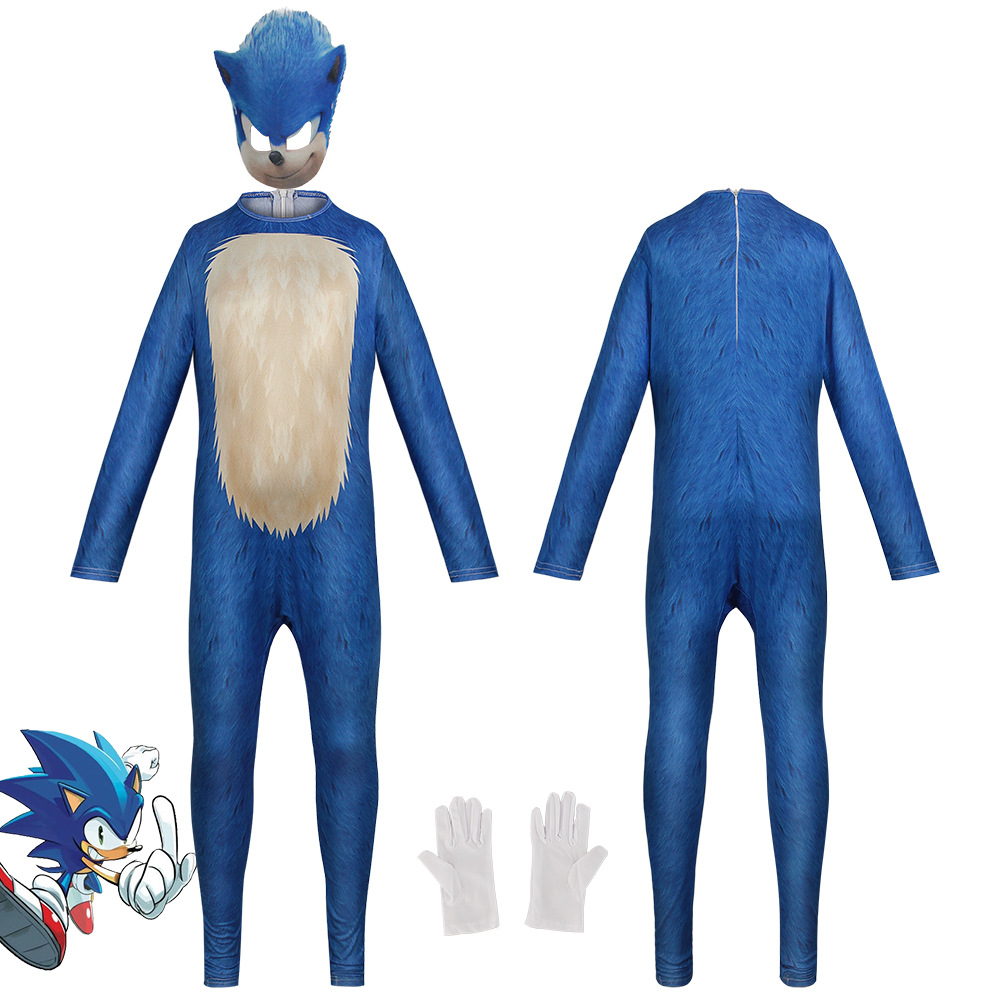 Anime Game Sonic Blue Red Blac - Black Face Mask Pack ulasan dan harga