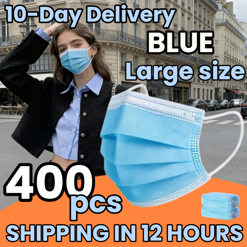 Delivery in 10 Days! 400Pcs Th - Disposable Mask Blue ulasan dan harga