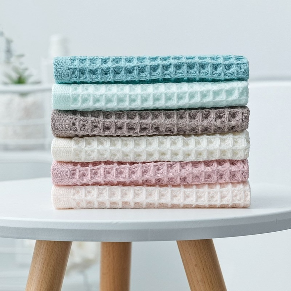 1Pcs Waffle Soft Face Towels f - Cloth Face Mask Washable ulasan dan harga
