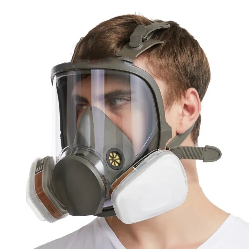Large Size 6800 Gas Mask Full  - Kn95 Respirator Mask ulasan dan harga
