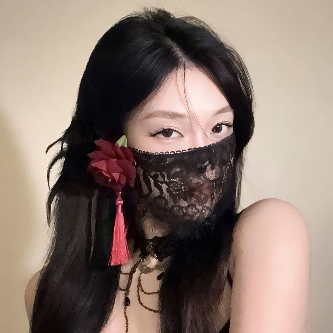 2026 New Black Flower Half Fac - Respirator Half Face ulasan dan harga