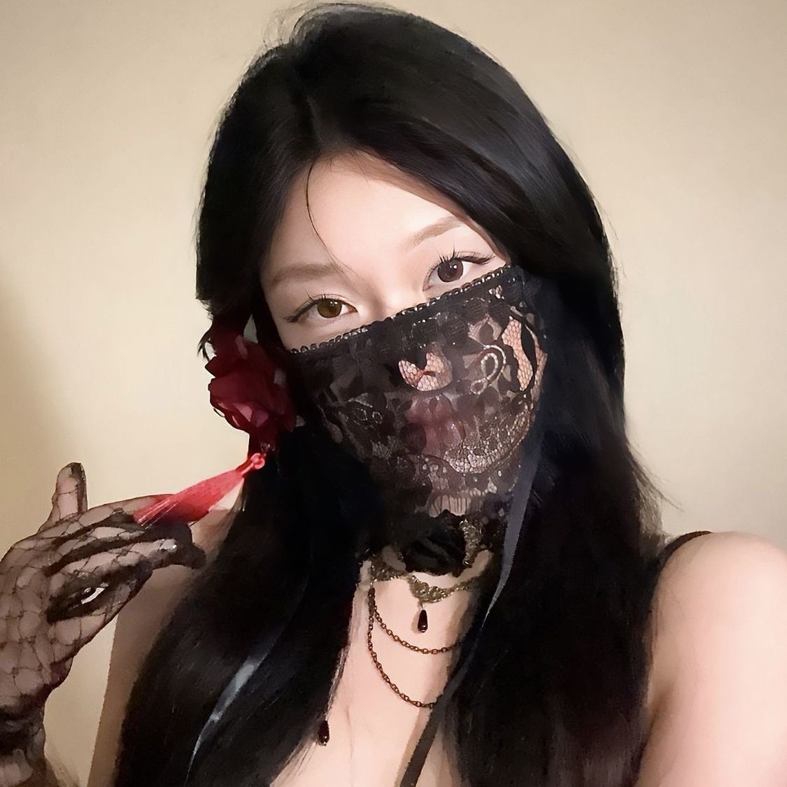 2026 New Black Flower Half Fac - Respirator Half Face ulasan dan harga