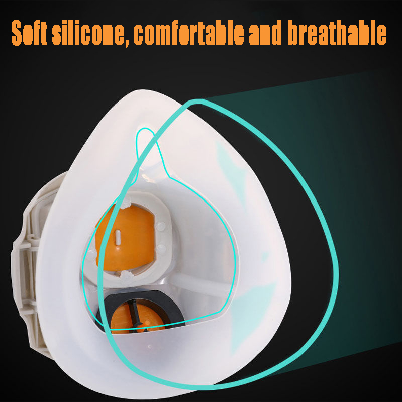 Silicone Dust-proof Gas Mask R - Dust Mask Construction ulasan dan harga