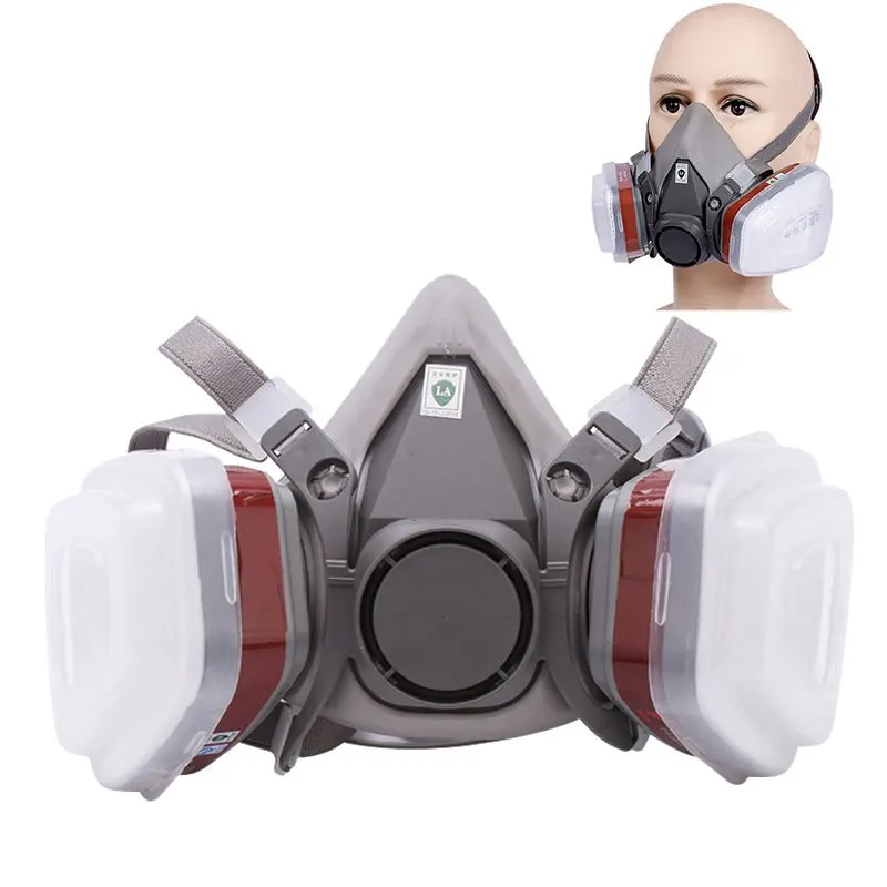 6200 7 in1 Gas Mask Gas-Proof  - Respirator Half Face ulasan dan harga